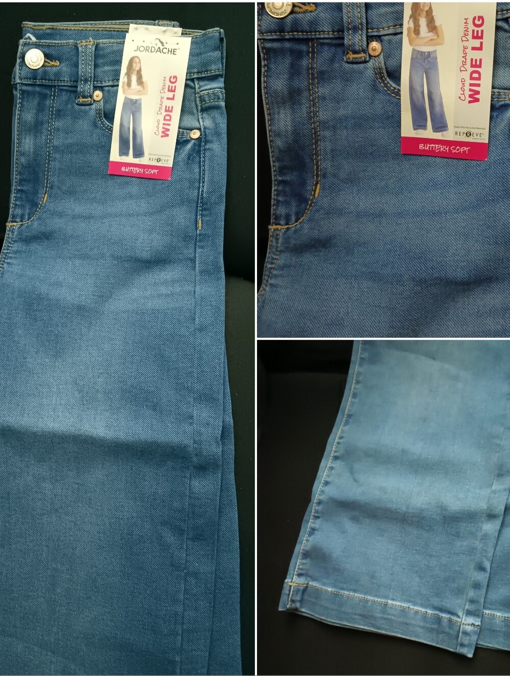Back To School Fashion Girls  Wide Leg Jeans